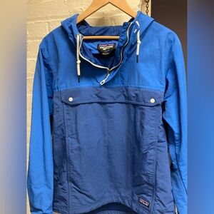 Patagonia Isthmus Windbreaker Anorak Men's Small, Superior Blue